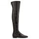 CANDLE Black fabric cuissard boot