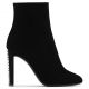 CARINA Black suede boot