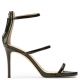 HARMONY 90 90 mm black patent leather sandal