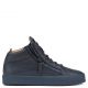 KRISS Blue calfskin leather mid-top