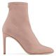 CELESTE Pink laminated stretch fabric boot