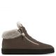 KRISS Military green calf suede mid-top