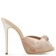 BRIDGET Pink velvet mule sandal