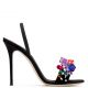 BLINDA Black suede sandal